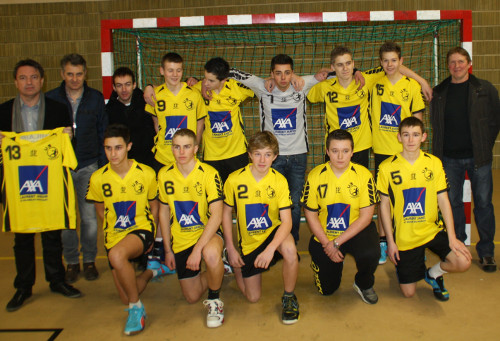 La remise de maillots Axa aux moins de 17 ans garcons