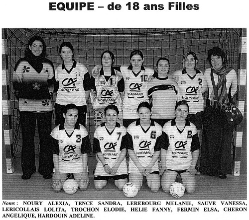 Equipe -18F saison 2004-05