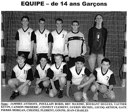 Equipe -14G saison 2004-05